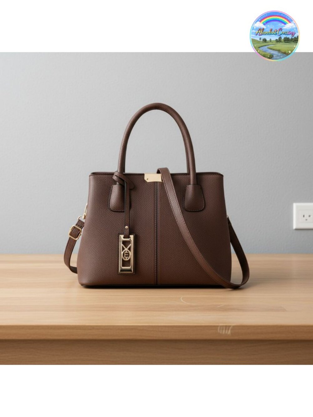 PU Leather Satchel Handbag Tote Crossbody Shoulder Bag Women